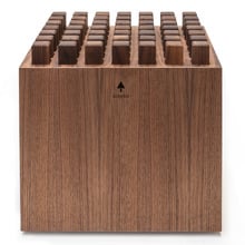 HedgeHock Walnut Wood Ottoman Stool